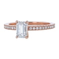 thumbnail image 6 of 14K Rose Gold 1-1/4 cttw. Certified Diamonds Emerald-cut Engagement Ring by Hollywood Hills Jewelers, 6 of 6