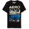 thumbnail image 1 of Aeropostale New York Roof Top - Camiseta adornada para hombre, color negro, extragrande Aeropostale Camiseta adornada, 1 of 2