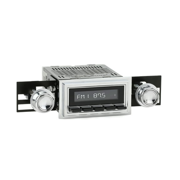 RetroRadio Compatible with 1969-73 Ford Mustang Features Include Bluetooth, AUX, AM/FM LACB-M1-126-07-77F
