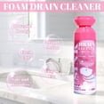 thumbnail image 3 of Foam Drain Cleaner - Kitchen Sink, Shower Drain and Bathtub Cleaner and Deodorant, Monthly Maintenance to Prevent Clogging. (1 Piece, Coral Pink), 3 of 4