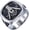 Silver, variant on Men's Engraving Stainless Steel Fraternity Freemason Masonic Rings Gold/Silver Plated