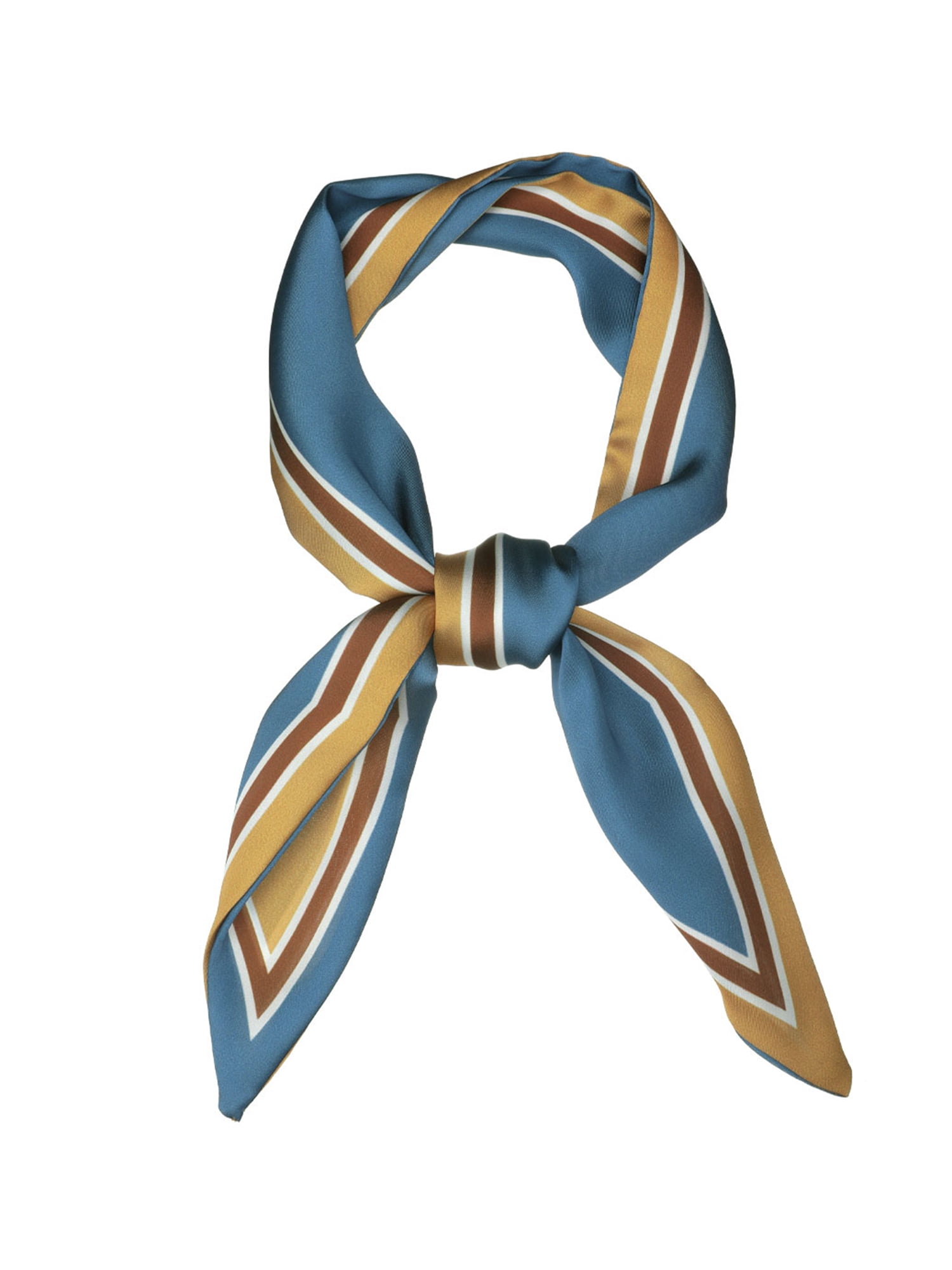 Allegra K Women's Skinny Scarf Ribbon Hair Band Heart Print Neck Scarf