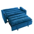 thumbnail image 5 of Aukfa 3 in 1 Convertible Pull Out Sofa Bed, Loveseat Sleeper with Thick Pad and Cup Holders for Living Room, Bedroom, Small Space, Blue, 5 of 8