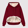 thumbnail image 2 of shqvo Hoodies for Women Bow Print Plus Size Long Sleeve Tops with Pocket Drawstring Hooded Sweatshirt Pullover Top Casual Trendy Fall Winter Hoodie, 2 of 5