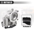 thumbnail image 4 of Unique Bargains Electronic Throttle Body Assembly for Dodge for Dart 2.0L 2.4L Metal No.4891970AB Silver Tone, 4 of 6