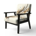 thumbnail image 3 of Designart "Brown And Black Movement I" Upholstered Modern & Contemporary Accent Chair and Modern & Contemporary Arm Chair - Multiple Color & Pattern, 3 of 7