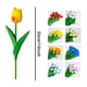thumbnail image 4 of Advancent 10X Artificial PU Bouquet Flores Boda Interior Oficina Adornos Flores artificiales Amarillo, 4 of 6