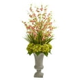 thumbnail image 2 of Nearly Natural Cherry Blossom & Hydrangeas Artificial Arrangement in Urn, 2 of 2