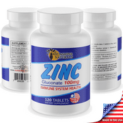 Sunshine Naturals Zinc Gluconate 100 mg, 120 Tablets