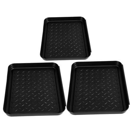 WORGEOUS 3pcs Boot Mat Tray Small Boot Tray For Entryway For Snow Boots Wet Shoes Plants Pet Feeding Shoe Trays Dirt Rug Boots Drying Pad