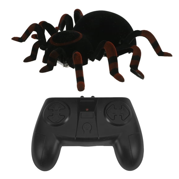 MEIBUTYUP Black Remote Spider Toy for Wall Climbing with and Backward Movement Simulation