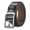 silver&black, variant on Retro Man Luxury Design Casual Versatile Waist Strap Trouser Dress Belts Leather Belt Pin Buckle Waistband BLACK&COFFEE