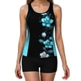 thumbnail image 7 of Oplxuo Womens Tankini Bathing Suits Tummy Control - Floral Printed 2 Piece Swimsuits with Boy Shorts Modest Swimwear, 7 of 7