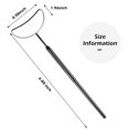 thumbnail image 2 of 2 Pieces Half Moon Lash Extension Mirror Eyelash Application Accessories Makeup Tool Stainless Steel Matte Handheld Eyelash Mirror for Salon Beauty Use, 2 of 7