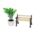 thumbnail image 4 of Nuevo 1:24, Muebles en Miniatura para Casa de , Banco de para Accesorios de Jardín Y Patio CUTICAT Muebles de jardín para patio, 4 of 8