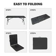 thumbnail image 4 of Table Pliante Portable, Intérieur et Extérieur, Convient au Camping, Noir, 4 of 8