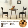 thumbnail image 6 of Costway Upholstered Dining Chair Set of 4 Armless Chair with Padded Backrest & Seat, 6 of 8