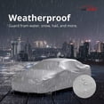thumbnail image 4 of Platinum Shield Weatherproof Car Cover Compatible with 2004 Chevrolet Corvette Coupe 2 Door - Outdoor/Indoor - Protect Water, Snow, Sun - Fleece Lining - Free Cable Lock, Storage Bag & Wind Straps, 4 of 8