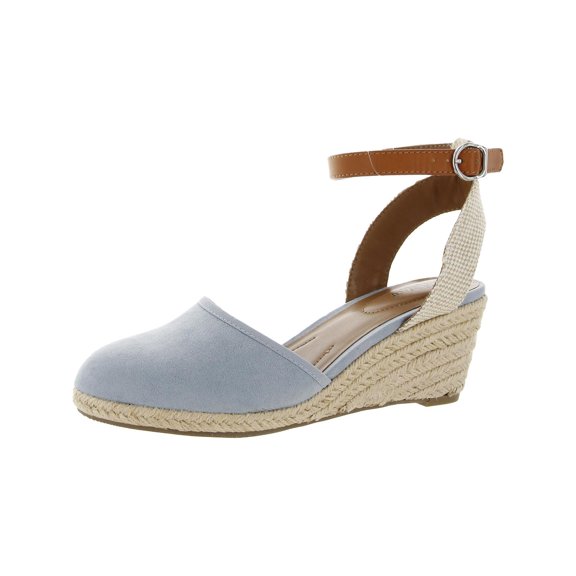 Style & Co. Womens Mailena Man Made Buckle Wedge Sandals