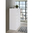 thumbnail image 2 of Hodedah 7 Drawer Dresser with Two Locks, White, 2 of 6