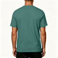 thumbnail image 3 of Mfakffe Mens Summer Shirts Big and Tall Casual T-Shirt Lightweight Short Sleeve Undershirts Athletic Crew Neck Clothes(Green,L), 3 of 5