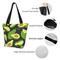 thumbnail image 5 of Kdxio Fresh Avocado Women Reusable Grocery Bags Foldable Ripstop,Reusable Shopping Bags for Shopping,Gym,Gift, 5 of 7