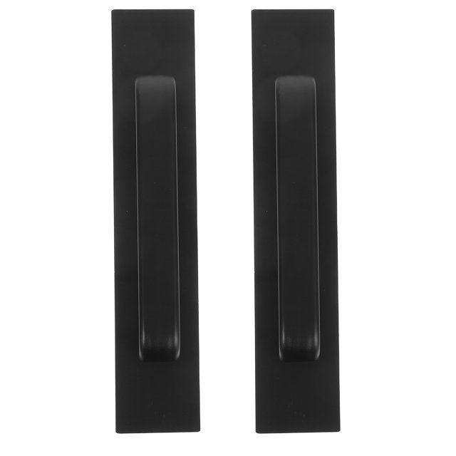 Luxshiny 2Ud Manijas Adhesivas Negras Para Cajones Y Gabinetes De Aluminio Duraderas Y De Fácil Montaje
