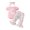 Pink, variant on EQWLJWE Newborn Baby Girl Summer Clothes Romper Shirts Floral Print Flared Pants Set