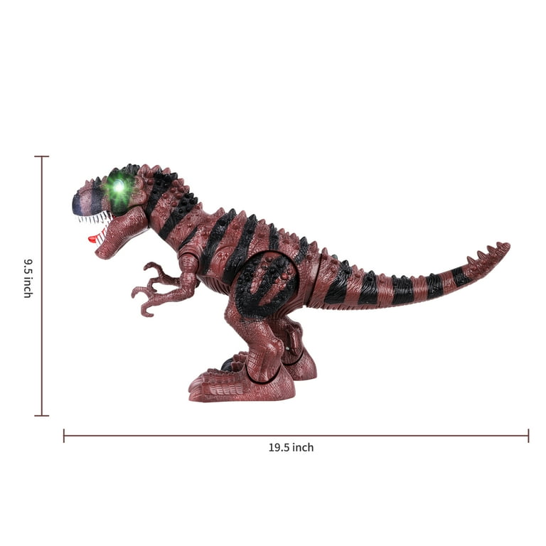 FiGoal Electronic Walking Dinosaur with LED Light, Realistic FiGoal Electronic Walking Dinosaur with LED Light, Realistic