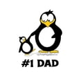 thumbnail image 3 of CafePress - Number 1 Dad Penguin White T Shirt - Men's White Classic Cotton T-Shirts, 3 of 4