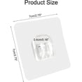 thumbnail image 2 of Unlorspy 10 Pcs Clear Shower Caddy Adhesive Sticker Hooks, 7 x 7 cm, Plastic, 100% Plastic, Shower Caddy, Shower Hook, Kitchen, Bathroom, Living Room, 2 of 5