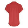 thumbnail image 5 of T-Shirts Femmes Lot Mode Décontractée Col en V Manches Courtes Haut T-Shirt - Hontri, 5 of 5