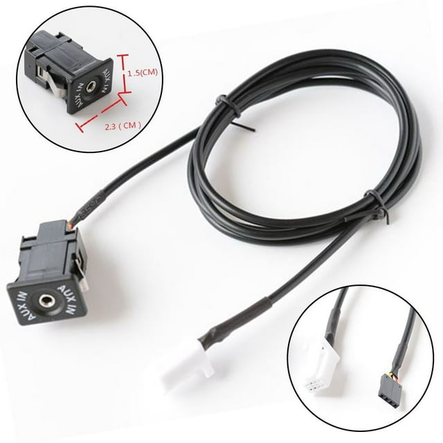 Car Radio AUX-In Socket 8PIN Plug AUX Adapter For Suzuki Wire Audio Harness