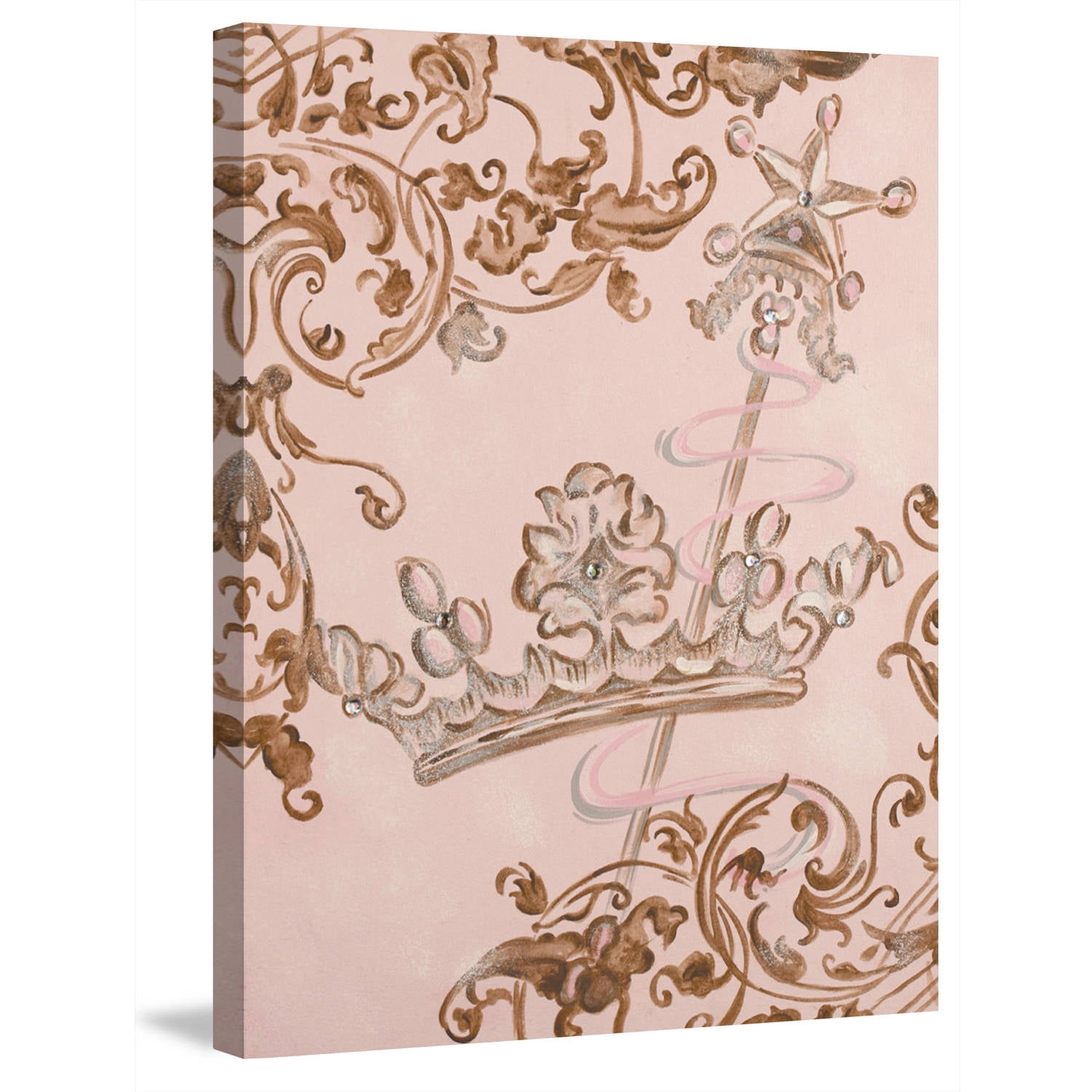 Marmont Hill "Lavish Crown" by Reesa Qualia Painting Print on Wrapped Canvas