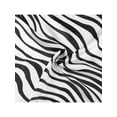 thumbnail image 5 of INSPIRE CHIC 2Pcs 50cm Women Animal Leopard Floral Print Square Kerchief Neck Scarf Black Zebrass&Black Zebrass, 5 of 7