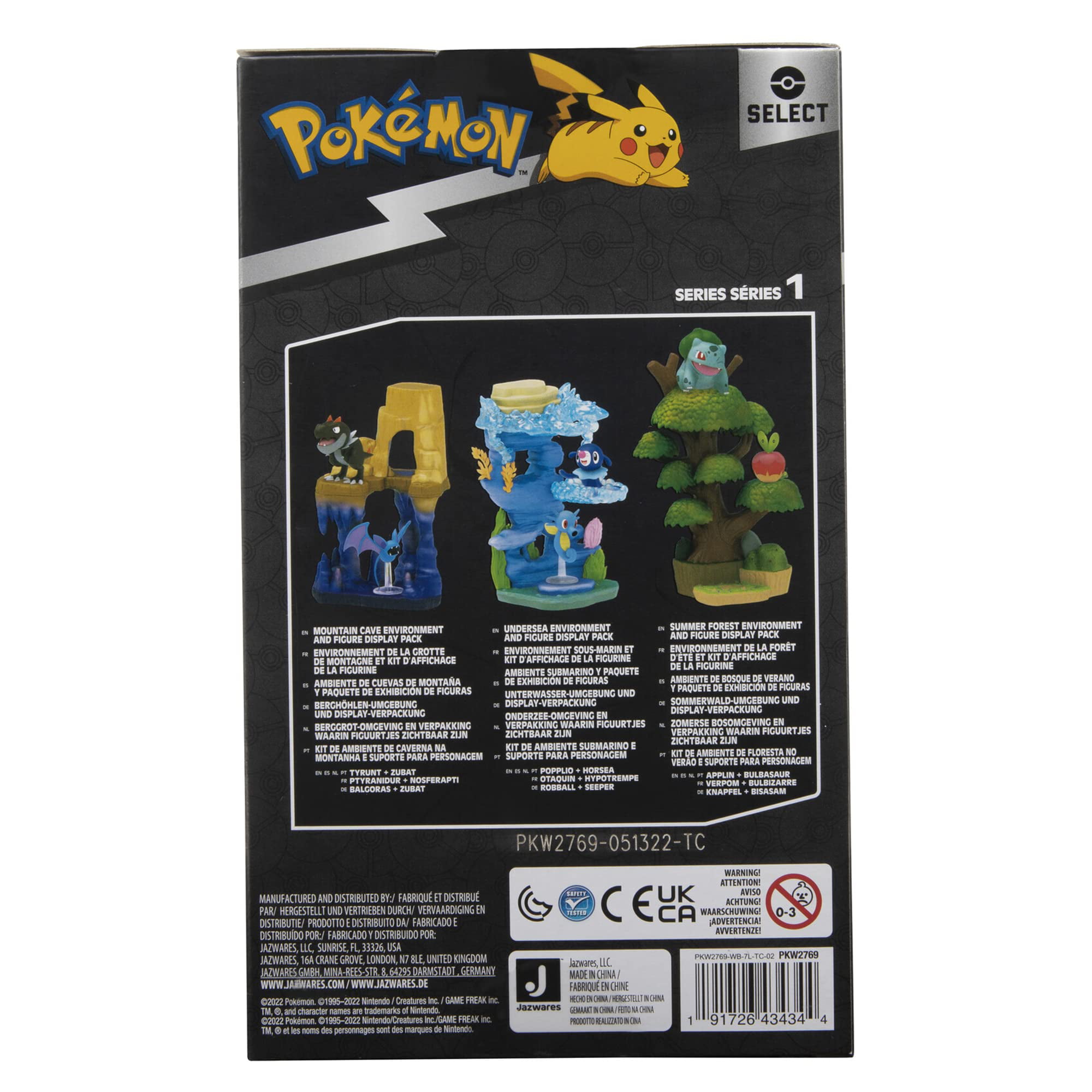 Pokémon Select - Summer Forest Environment & Figure display Pack - Pokémon  Action Figures