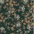 thumbnail image 5 of NICETOWN Floral Velvet Curtains for Living Room, Vintage Print Room Darkening Thermal Insulated Back Tab Drapes, Green, 52"x 108", 2 Panels, 5 of 7