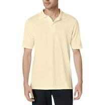 TQWQT Yellow Polo Shirt Men Short Sleeve Casual Summer Business Tops Plain Button Collared Classic Golf Shirts 2XL
