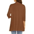 thumbnail image 5 of jsaierl Womens Open Front 3/4 Sleeve Cardigans Draped Ruffles Duster Lightweight Fall Cardigans for Women 2025, 5 of 5