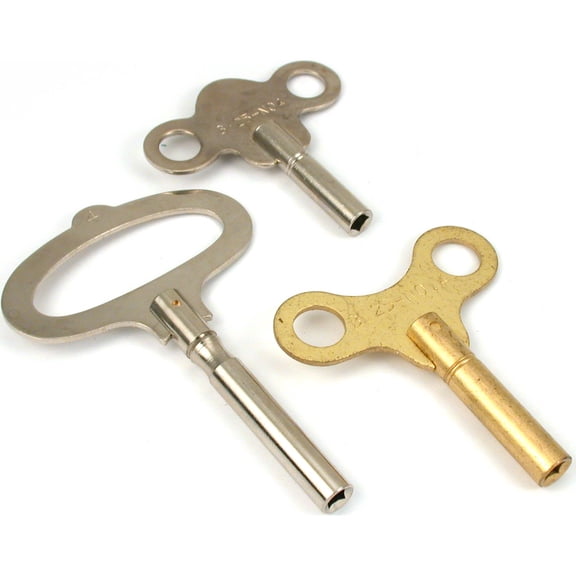 3 Antique Clock Keys fits Schatz 400 Day Anniversary