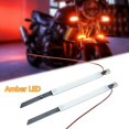 thumbnail image 1 of Amber LED 2pcs Motorcycle 45mm-65mm Front Fork Turn Signal Light Bar Light Ring Light -, 1 of 4