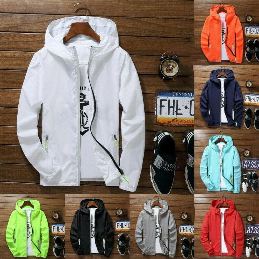 t.chn様　WIND BREAKER HOODY JACKET northern Sun Men's Windbreaker Jacket - Water-Resistant