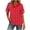 Red, variant on zbxnLI Womens Fashion Cute Shirt Top V Neck Summer Puff Short Sleeve Outfits Comfort Casual Loose Tops for Women