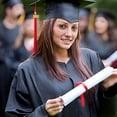 thumbnail image 4 of SmartBy Graduation Hat Tassel with 2025 Date Charm Solid Color 40cm Length Cap Hornor Tassel for Master Bachelor School Graduation Season, 4 of 7