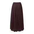 thumbnail image 3 of MuXiKeJi Clothes Women's Long Tulle Skirt Fairy Ruffle Tiered Layered Midi Skirts A-Line Elastic Waist Tutu Skirt, 3 of 3