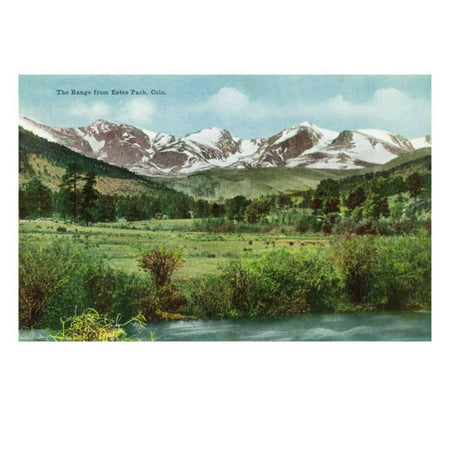 Rocky Mountain National Park, Colorado, View of the Range from Estes Park Print Wall Art By Lantern