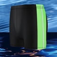 thumbnail image 4 of GUZOM Mens Swim Trunks Quick Dry Stretch Board Shorts, Square Leg Lime Green Color Block Waist 28-38 Inch,Size Free Size, 4 of 6