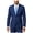 Blue - navy, variant on bar III Mens Plaid Two Button Blazer Jacket, Blue, 38 Long
