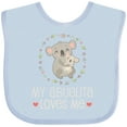 thumbnail image 3 of Inktastic My Abuelita Loves Me Girls Girls Baby Bib, 3 of 4