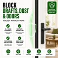 ICERUN 20Ft Weather Stripping Door Seal, Self-Adhesive Pu D-Shaped Seal ...